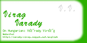 virag varady business card